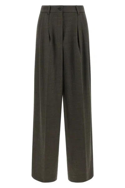P.A.R.O.S.H POWO PLEAT-DETAIL TROUSERS