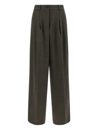 P.A.R.O.S.H POWO PLEAT-DETAIL TROUSERS