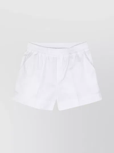 P.A.R.O.S.H PRESSED CREASE POPLIN SHORTS