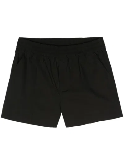 P.a.r.o.s.h Pressed-crease Poplin Shorts In Nero