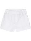 P.a.r.o.s.h Pressed Crease Poplin Shorts In White