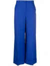 P.a.r.o.s.h Pressed-crease Straight-leg Trousers In Blau
