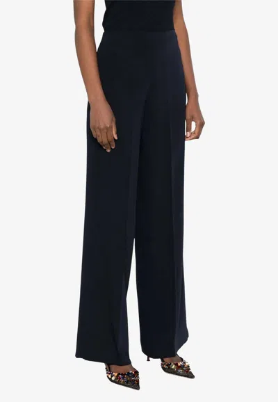 P.a.r.o.s.h Pressed-crease Tailored Pants In Midnight Blue