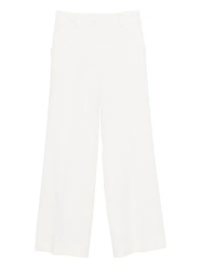 P.a.r.o.s.h Pressed-crease Tailored Trousers In White