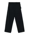 P.a.r.o.s.h Blue Wool Pants In Black