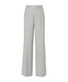 P.a.r.o.s.h Lillie Pants Wide-leg Pressed Crease In Gray