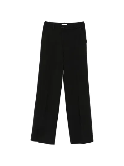 P.a.r.o.s.h Pressed-crease Straight-leg Trousers In Black