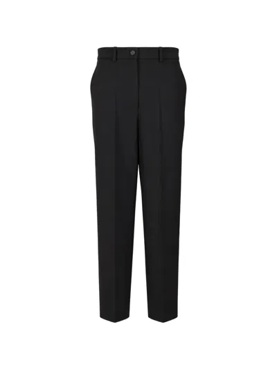 P.a.r.o.s.h Pressed-crease Trousers In Black
