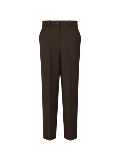 P.a.r.o.s.h Pressed-crease Trousers In Brown