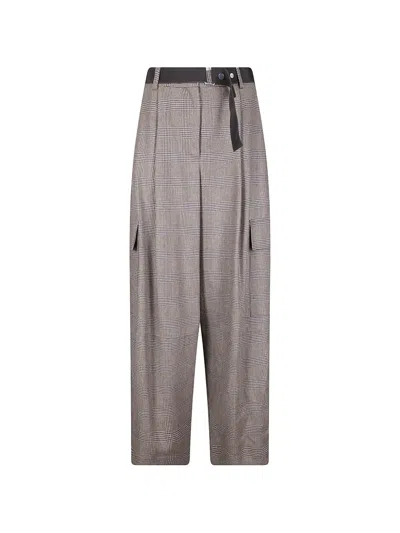 P.a.r.o.s.h Prince Of Wales Check Cargo Pants In Multi
