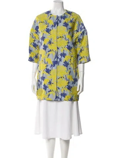 Pre-owned P.a.r.o.s.h Printed Coat In Multi