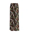 P.a.r.o.s.h Printed High-rise Trousers In Black