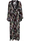 P.a.r.o.s.h Printed Maxi Dress In Black