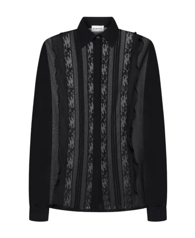 P.A.R.O.S.H P.A.R.O.S.H. LACE-DETAILED LONG-SLEEVED SHIRT