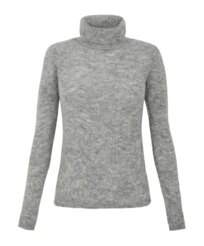 P.a.r.o.s.h . Punched Turtle Neck Jumper In Gray