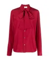 P.a.r.o.s.h Pussy-bow Collar Blouse In Red