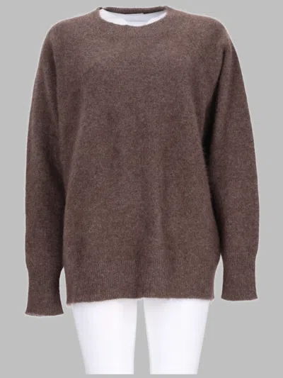 P.a.r.o.s.h . Raccoon Fur Sweater In Brown