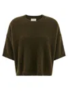 P.a.r.o.s.h Raccoon Wool Sweater Sweaters And Cardigans Green In Brown
