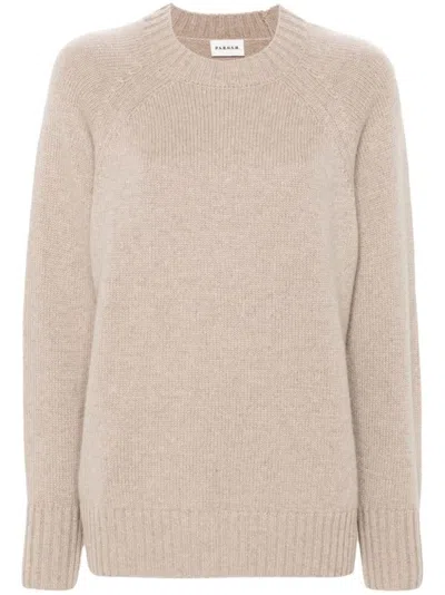 P.a.r.o.s.h Raglan Sleeve Knit Sweater In Multi