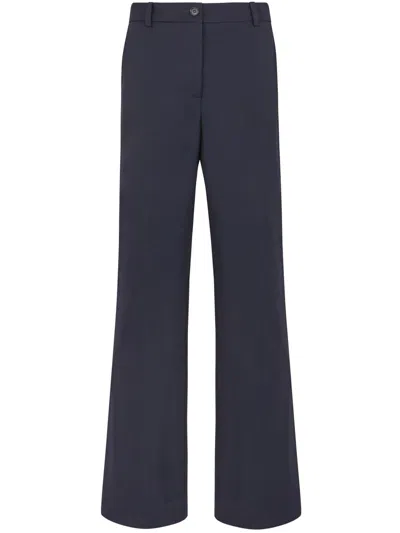 P.A.R.O.S.H PAROSH RAISA BLUE PALAZZO TROUSERS