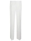P.a.r.o.s.h Straight Leg Tailored Trousers In Panna
