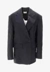 P.a.r.o.s.h Raisa25 Tailored Jacket Front Pockets In Black
