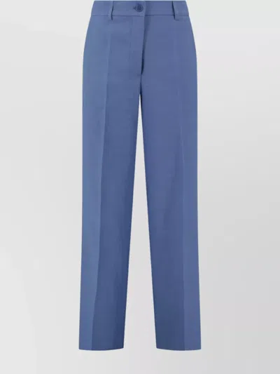 P.a.r.o.s.h Raisa Trousers Belt Loops In Blue