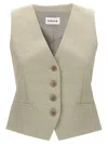 P.a.r.o.s.h Raisa Gilet Beige In Neutral