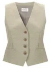 P.a.r.o.s.h Raisa Gilet Beige In Neutral