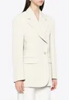 P.a.r.o.s.h Raisa25 Double-breasted Blazer In White