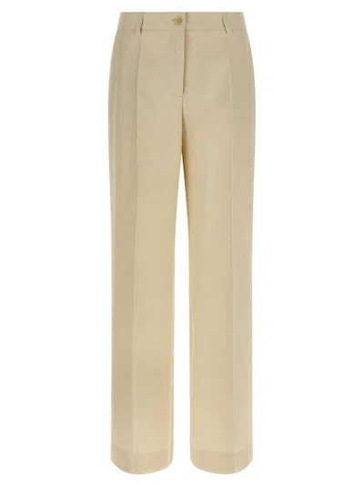 P.a.r.o.s.h Raisa26 Tailored Pants Belt Loops Pockets In Neutral