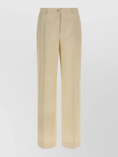 P.a.r.o.s.h Raisa26 Tailored Pants Belt Loops Pockets In Neutral