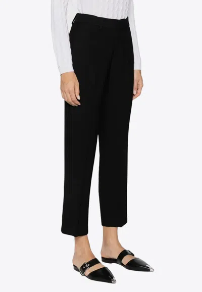P.a.r.o.s.h Randy Tapered-leg Tailored Pants In Black