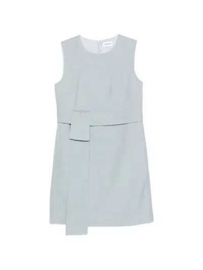 P.a.r.o.s.h Rania Belt Sleeveless Mini Dress In Multi