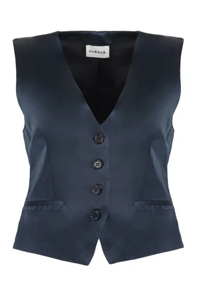 P.a.r.o.s.h Rasone Single-breasted Vest In Navy