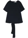 P.a.r.o.s.h Rear Tie-fastening Blouse In Blue