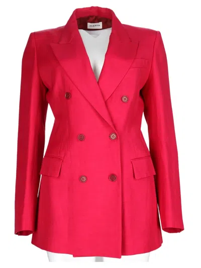 P.a.r.o.s.h Red Tailored Double-breasted Blazer