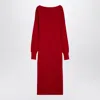 P.a.r.o.s.h Wool-blend Ribbed Midi Dress