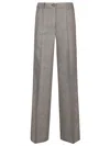 P.a.r.o.s.h Lillie Pants Wide-leg Pressed Crease In Beige