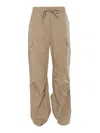 P.a.r.o.s.h Relaxed Fit Cargo Pants With Drawstring Waist In Blue