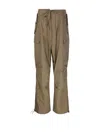 P.a.r.o.s.h Cargo Trousers With Adjustable Hem And Drawstring Waist In Brown