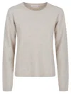 P.a.r.o.s.h Parosh Relaxed-fit Crewneck Sweater In Luxurious Raccoon Fur In Multi