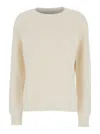 P.a.r.o.s.h White Knit Crewneck Sweater