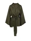 P.a.r.o.s.h Parosh Relaxed-fit Linen Kimono With Frayed Edges