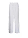 P.A.R.O.S.H PAROSH RELAXED FIT LINEN PANTS