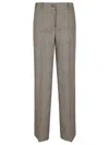 P.a.r.o.s.h Relaxed-fit Pants With Classic Check Pattern In Brown
