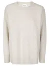 P.a.r.o.s.h Relaxed-fit Sweater With Wide Round Collar In White