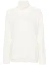 P.a.r.o.s.h . Relaxed Fit Turtleneck Sweater In White
