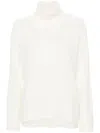 P.a.r.o.s.h . Relaxed Fit Turtleneck Sweater In White