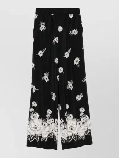P.A.R.O.S.H RELAXED WIDE LEG ANKLE LENGTH TROUSERS